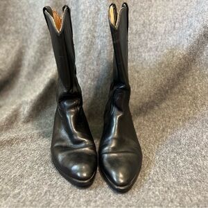 Acme Boot Company Cowboy Boots Black Made In USA